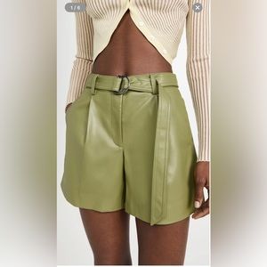 Rebecca Taylor vegan leather shorts